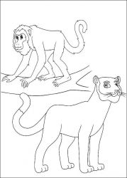 plansa de colorat go diego go #4