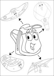 plansa de colorat go diego go #12