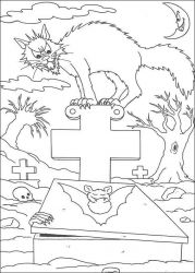 plansa de colorat hallowen #3