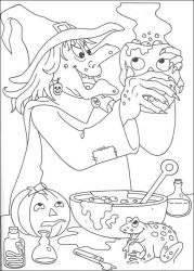 plansa de colorat hallowen #5