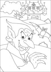 plansa de colorat hallowen #6