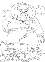 plansa de colorat hallowen #7