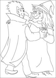 plansa de colorat hallowen #8