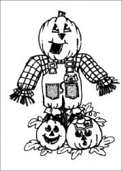 plansa de colorat hallowen #9