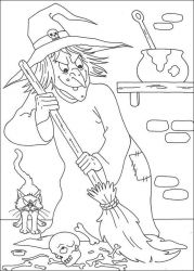 plansa de colorat hallowen #15