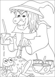 plansa de colorat hallowen #16