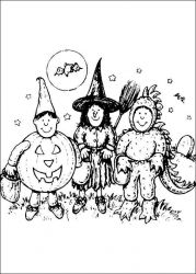 plansa de colorat hallowen #3