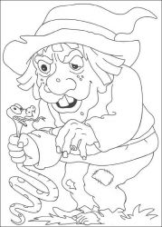 plansa de colorat hallowen #6