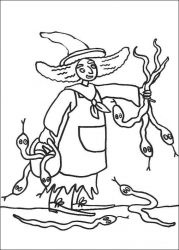 plansa de colorat hallowen #7