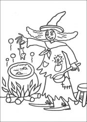 plansa de colorat hallowen #8