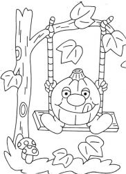 plansa de colorat hallowen #10