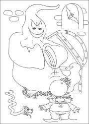 plansa de colorat hallowen #13