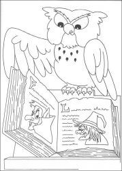 plansa de colorat hallowen #14