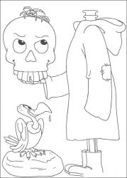 plansa de colorat hallowen #15