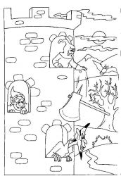 plansa de colorat hallowen #2