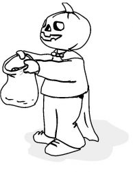 plansa de colorat hallowen #5