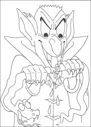 plansa de colorat hallowen #6