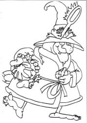 plansa de colorat hallowen #11