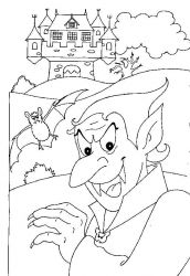 plansa de colorat hallowen #5