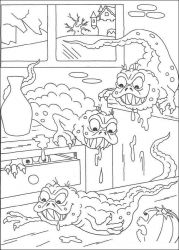 plansa de colorat hallowen #9