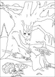 plansa de colorat hallowen #21