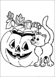 plansa de colorat hallowen #4