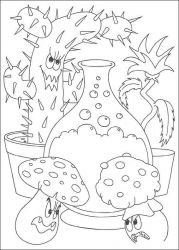 plansa de colorat hallowen #7