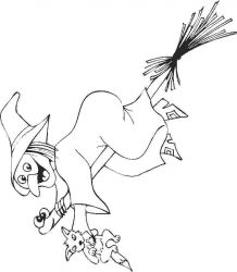 plansa de colorat hallowen #11