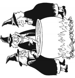 plansa de colorat hallowen #14