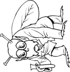 plansa de colorat hallowen #15