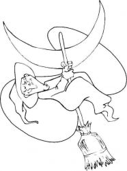 plansa de colorat hallowen #21