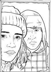 plansa de colorat harry potter #9