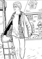 plansa de colorat harry potter #10