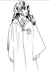 plansa de colorat harry potter #15