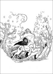 plansa de colorat harry potter #13