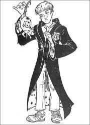 plansa de colorat harry potter #21