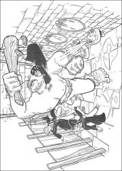 plansa de colorat harry potter #5