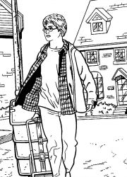 plansa de colorat harry potter piatra filosofala #12