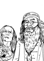 plansa de colorat harry potter piatra filosofala #14