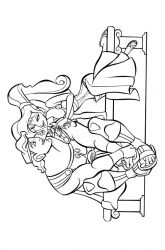 plansa de colorat hercule #5