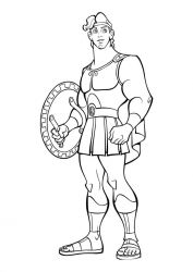 plansa de colorat hercule #7