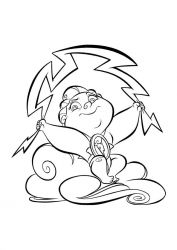 plansa de colorat hercule #9