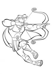 plansa de colorat hercule #17