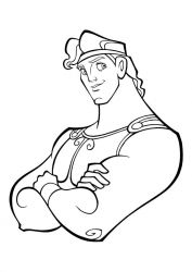 plansa de colorat hercule #19