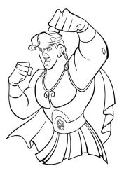 plansa de colorat hercule #20