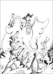 plansa de colorat horton #8