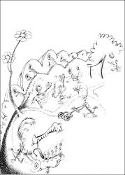 plansa de colorat horton #11