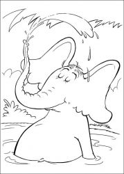 plansa de colorat horton #12