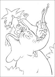 plansa de colorat horton #2