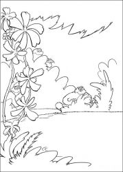 plansa de colorat horton #6